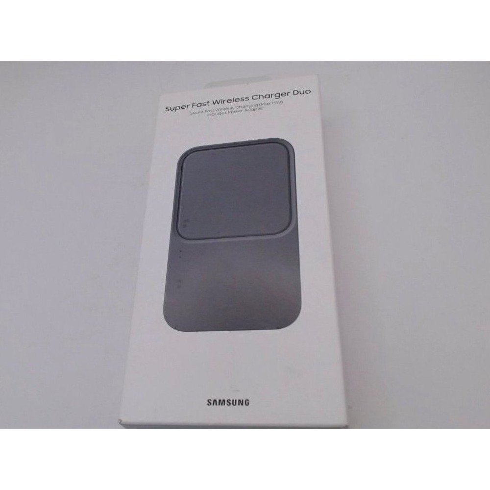 Samsung-15W Dual Fast Wireless Charger w/ USB-C Cable and Power Head, Grey,BNIB